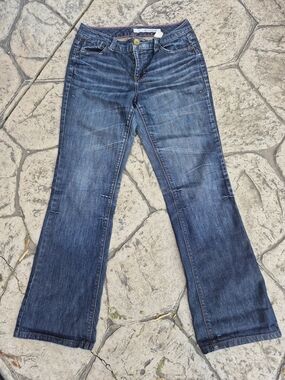 Vintage DKNY Jeans Womens Size 8 Blue Mid Rise Bootcut Classic 5-Pocket Cotton